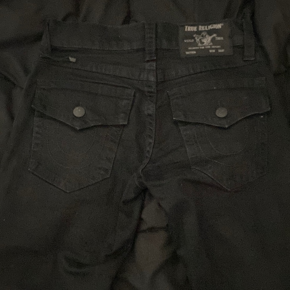 True Religion ricky straight black jean size 29